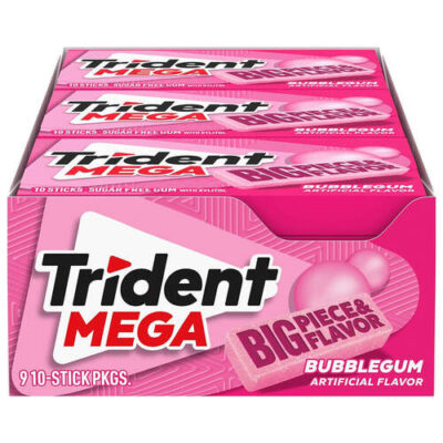 Trident Gum, Sugar Free, Bubblegum