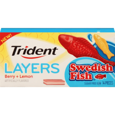 Trident Gum, Sugar Free, Swedish Fish Berry + Lemon