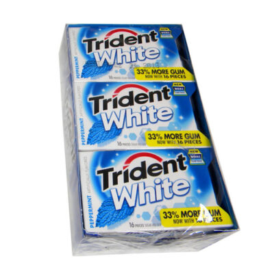 Trident White Peppermint Sugar Free Gum – 16ct