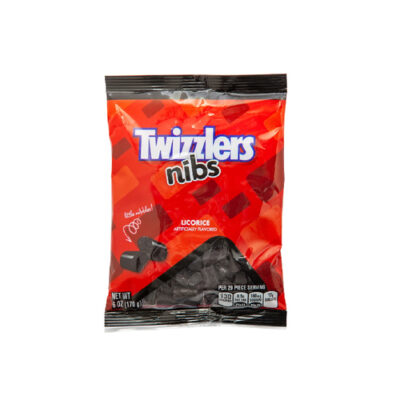 Twizzlers Nibs Black Licorice Candy Bits – 6-oz. Bag