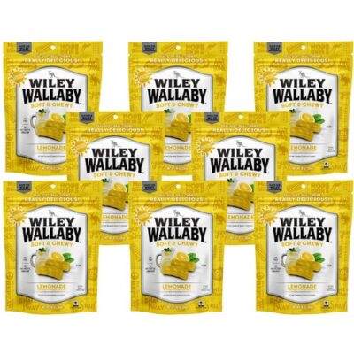 Wiley Wallaby Lemonade Licorice – Case Of 8/7.05 Oz