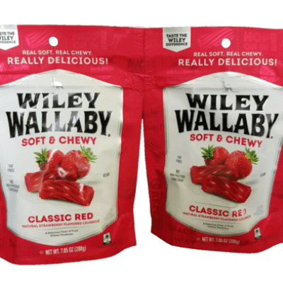Wiley Wallaby Licorice, Classic Red, Soft & Chewy 7.5 Oz