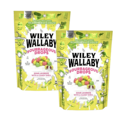 Wiley Wallaby Sourrageous Drops Sour Licorice With A Candy Shell