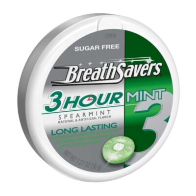 Breath Savers Mint, 3 Hour, Sugar Free, Spearmint – 1.27 Ounce