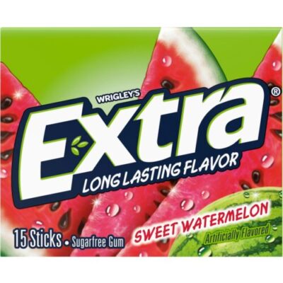 Extra Sweet Watermelon Sugar Free Chewing Gum Single Pack – 15 Stick