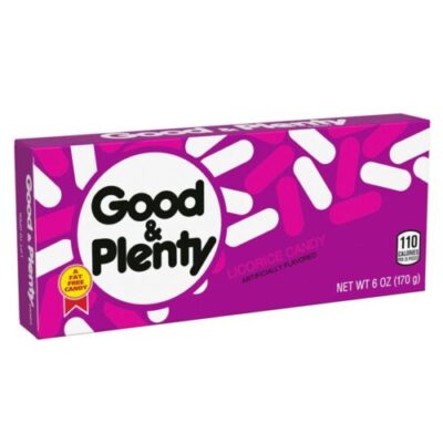 Good & Plenty Candy, Fat Free, Box Licorice