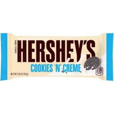 Hershey’s 1.55 Oz. Chocolate, Cookies ‘n’ Cream Candy Bar