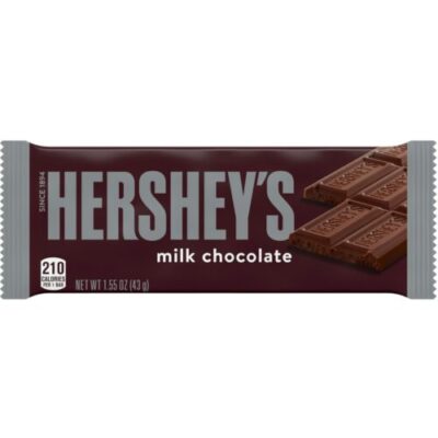 Hershey’s Milk Chocolate Candy Bar, 1.55 Ounce