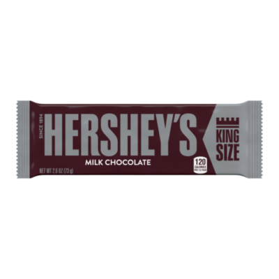 Hershey’s Milk Chocolate Candy Bar King Size, 2.6 Ounce