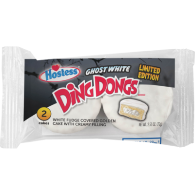 Hostess Ghost White Fudge DING DONGS, 2 Count, 2.55 Oz