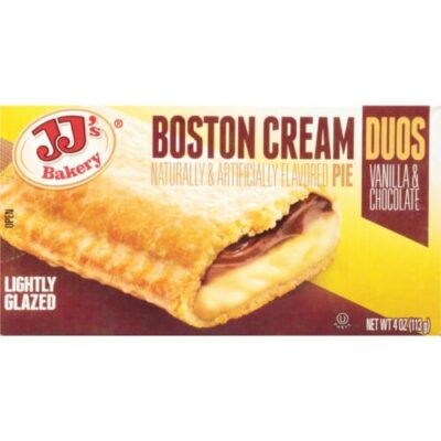 JJ’s Bakery 4 Oz. Lightly Glazed Duos Strawberry & Cream Pie