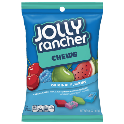 Jolly Rancher Chews Assorted Original Flavors Candy, 6.5 Oz