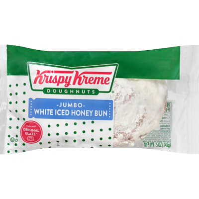 Krispy Kreme Honey Bun, White Iced, Jumbo