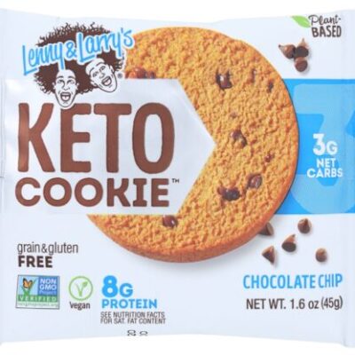 Lenny & Larry’s Chocolate Chip Keto Cookie 12 Bars, 1.6 Oz