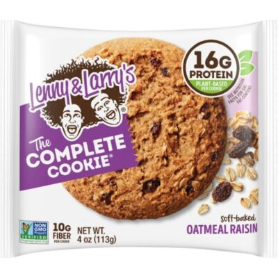 Lenny & Larry’s Complete Oatmeal Raisin Cookie 4 Oz 72ct Case