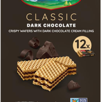 Loacker Classic Dark Chocolate Wafer Cookies