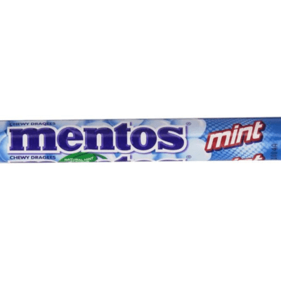 Mentos 1.32 Oz. Chewy Fresh Mint Candy Roll