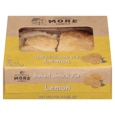 MORE Family Baked Snack Pie, Lemon 4 Oz
