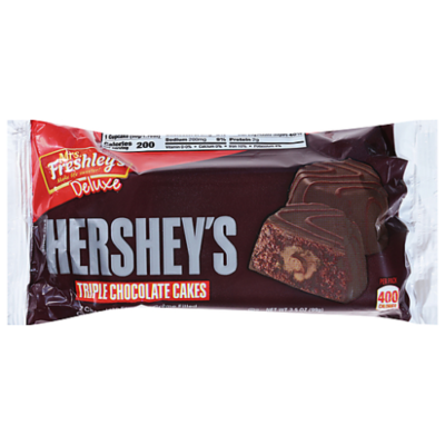 Mrs. Freshley’s Cakes, Deluxe, Hersheys Triple Chocolate