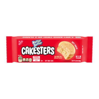 Nabisco NUTTER BUTTER Cakesters Soft Snack Cakes, 3.03 Oz