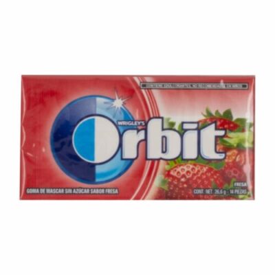 Orbit Gum Strawberry Sugar Free Chewing Gum, Single Pack, 14 Piece