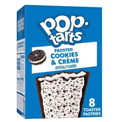 Pop-Tarts 2x 8pc 384g Kellogg’s Frosted Cookies & Cream Toaster Pastries/Snacks
