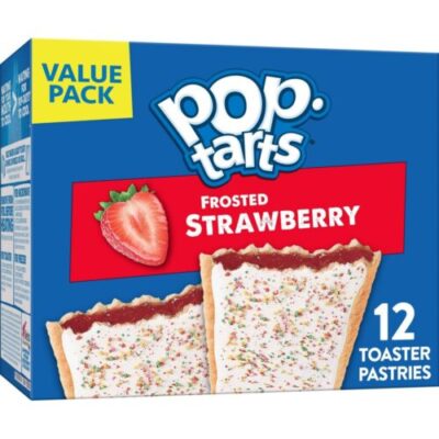 Pop-Tarts Frosted Strawberry Toaster Pastries, Breakfast Foods, Value Pack