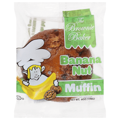 The Brownie Baker Muffin, Banana Nut 6 Oz