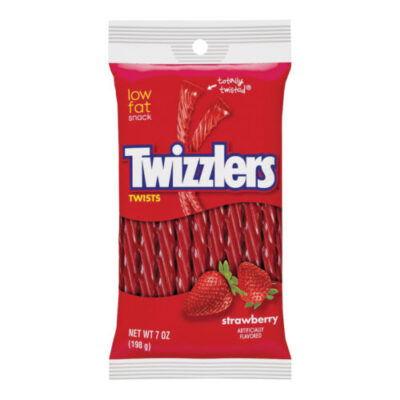 Twizzlers Twz12 Strawberry Licorice Twists, 7 Oz Bag – Chewy Candy Treat