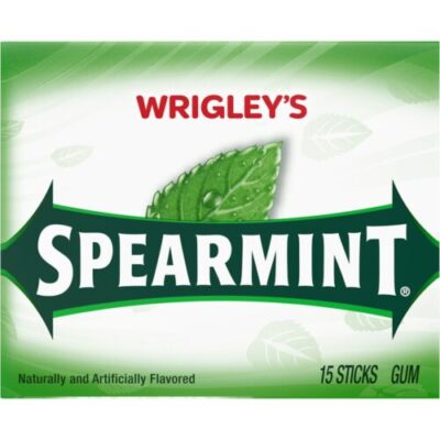 Wrigley’S Spearmint Gum Sticks 15 Ct Pack